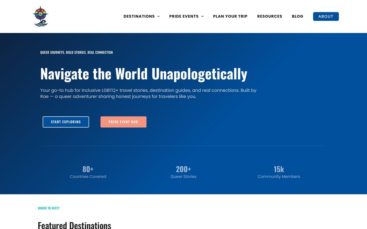 Q Travel Community website